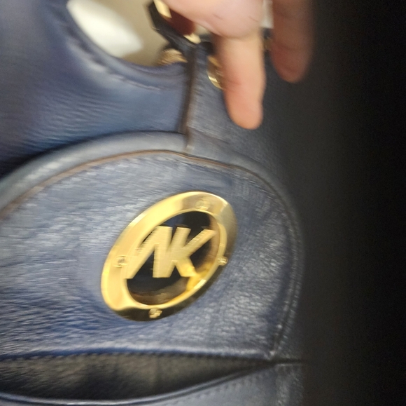 Navy Michael Kors Purse - Picture 5 of 7